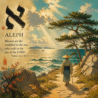 “ALEPH. Blessed are the undefiled in the way, who walk in the law of the LORD.” (Psalms 119:1, KJV)
