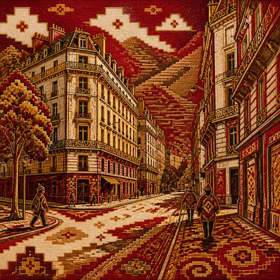 Peruvian Art Style Style Transfer Example