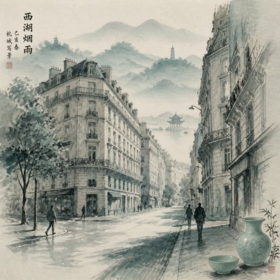 Hangzhou Art Style Style Transfer Example