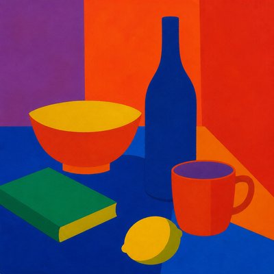 still life with everyday objects