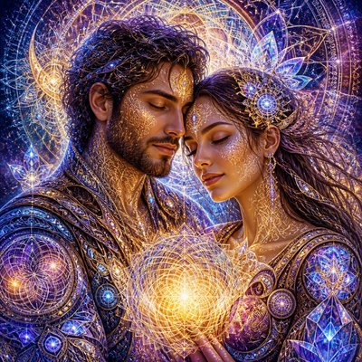 portrait of two people together