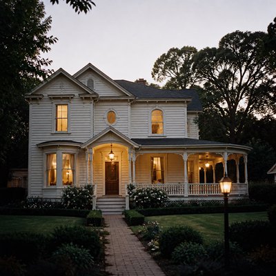 house with front view — Photographic Realism Art Style