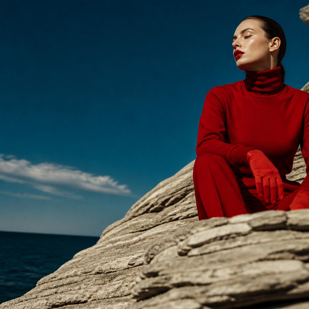 wide landscape with natural scenery — High Fashion Photography Style