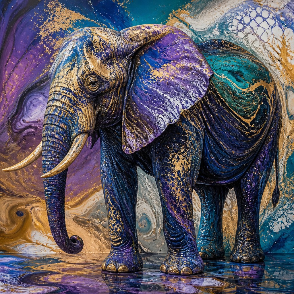 animal standing in natural pose
