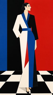 full-length portrait of an elegant figure