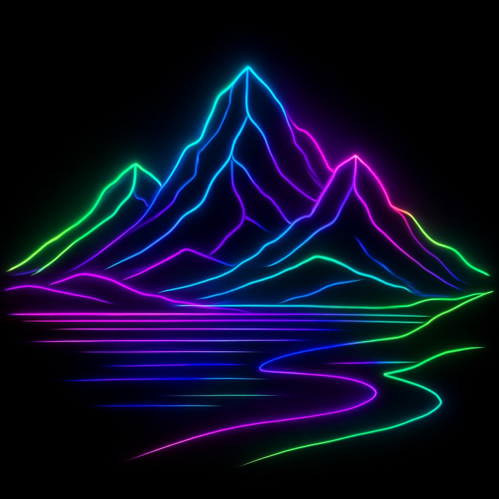 serene landscape with mountains and water