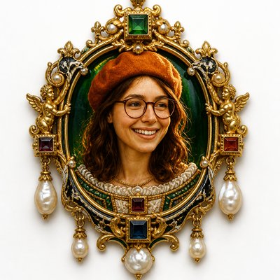 Renaissance Jewelry Design Style Transfer Example