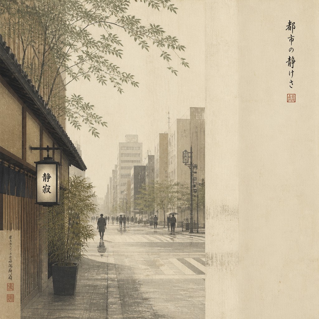urban street with city activity