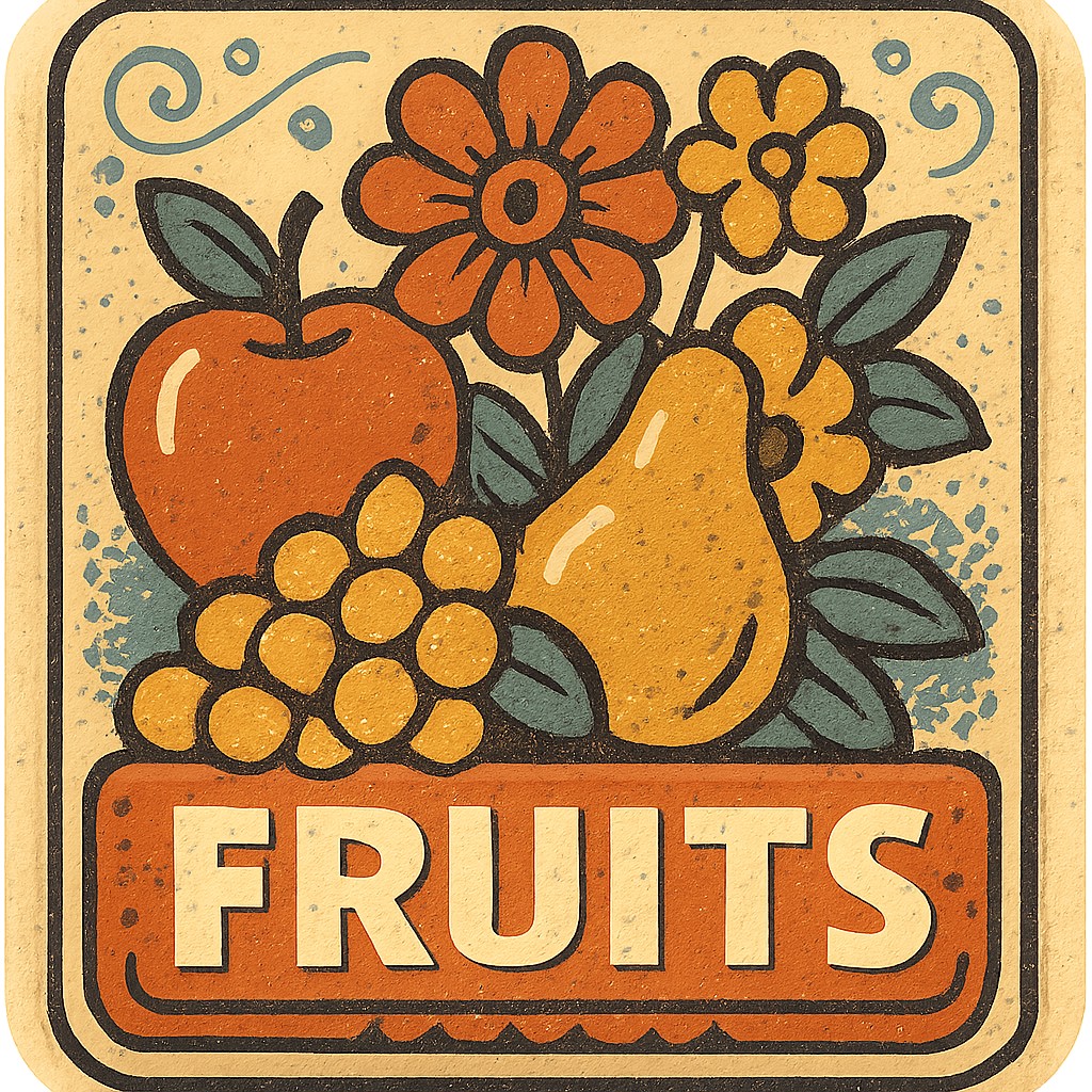 still life arrangement of fruits and flowers