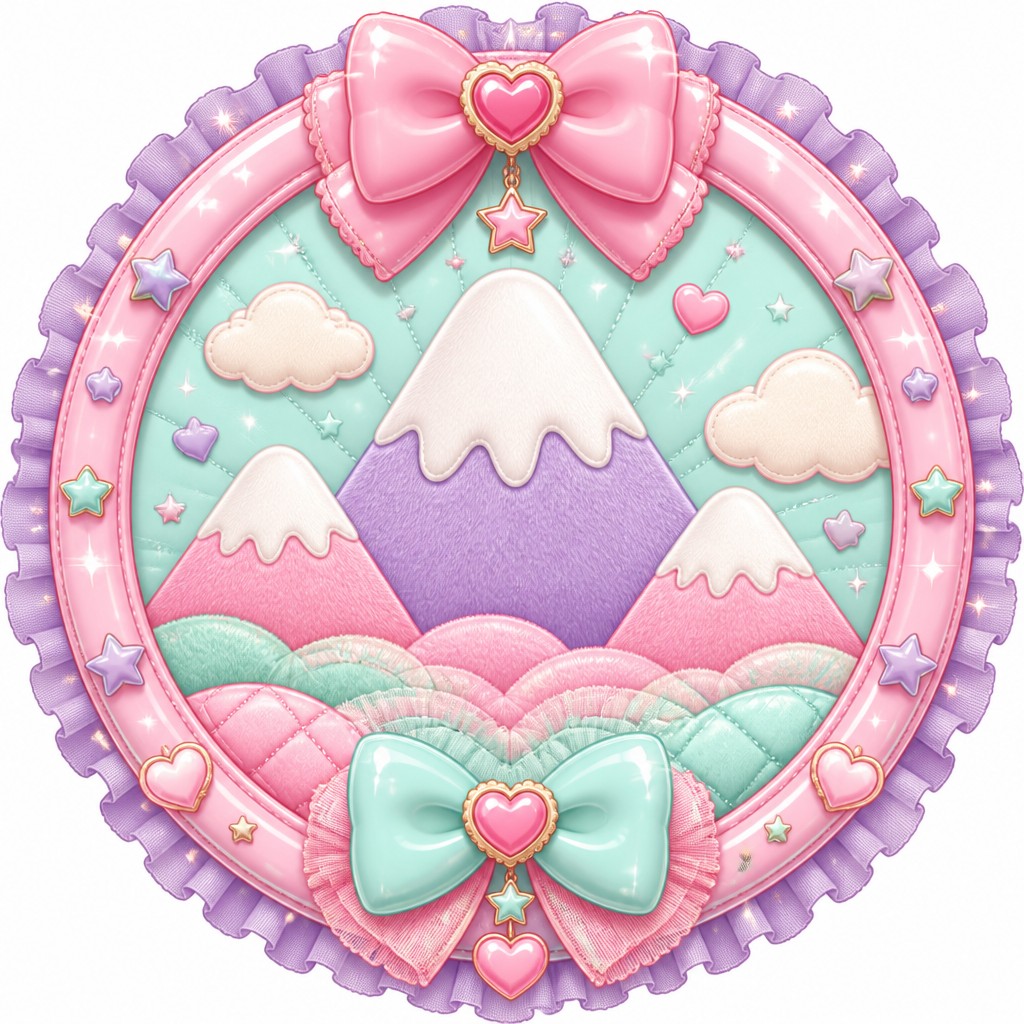 an emblem of a mountain peak inside a circle, simple bold shapes on a plain background, no text or lettering