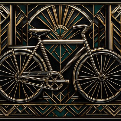 bicyle resting against a wall