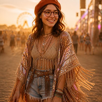 Festival Fashion Style Style Transfer Example