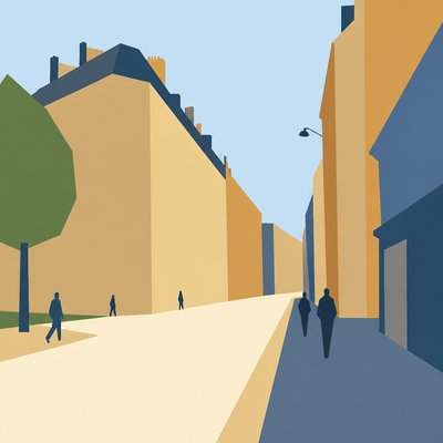 Color Field Minimalism Art Style Style Transfer Example
