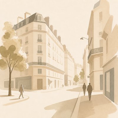 Minimalist Nature Art Style Transfer Example