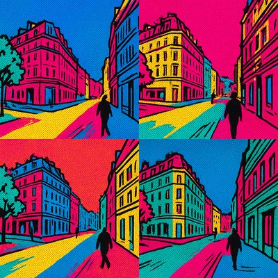 Pop Art Portrait Style Style Transfer Example