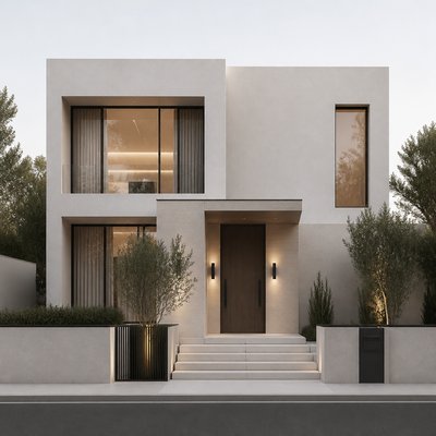house with front view — Minimalist Fashion Design