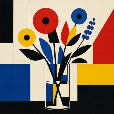 bouquet of flowers in a glass vase