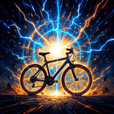 bicyle resting against a wall