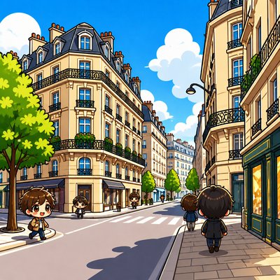 Chibi Anime Art Style Style Transfer Example