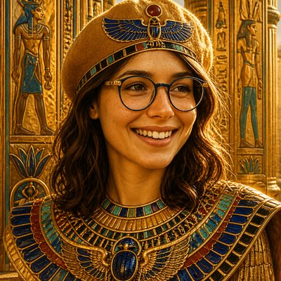 Egyptian Revival Jewelry Style Style Transfer Example