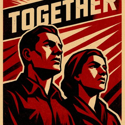 portrait of two people together