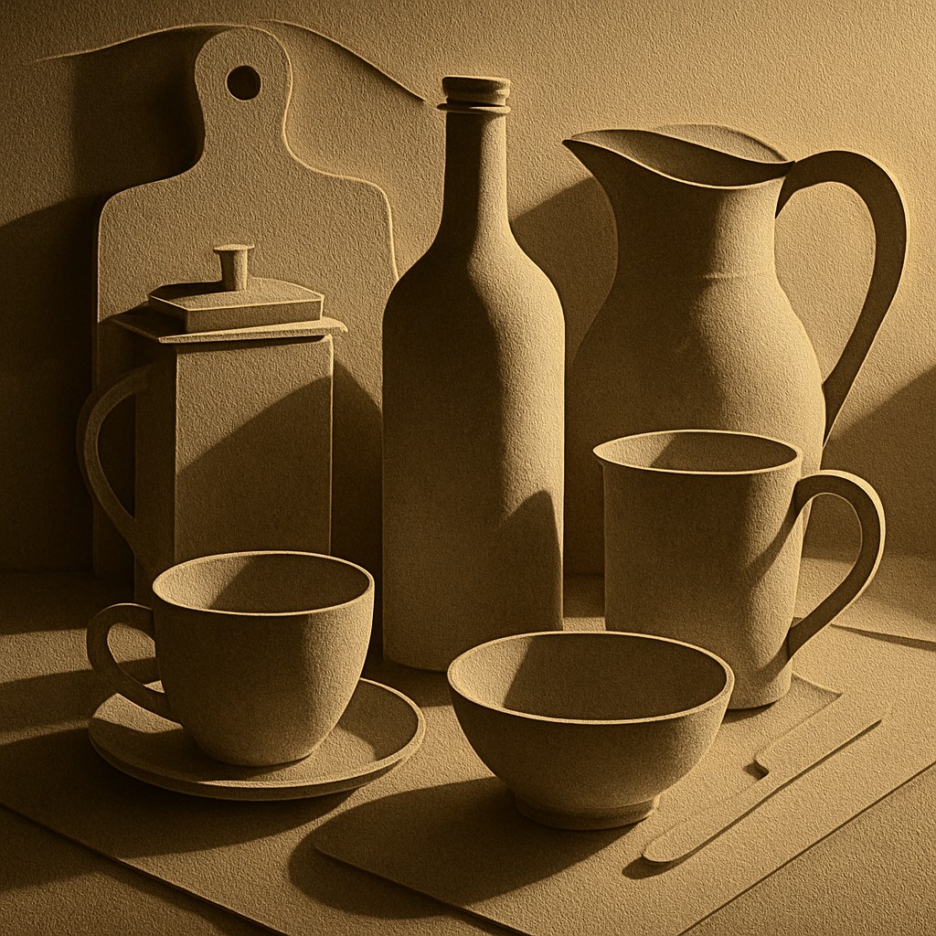 still life with everyday objects