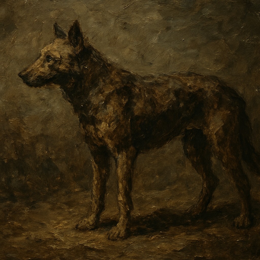 animal standing in natural pose