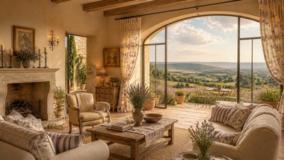 sweeping panoramic landscape with a dramatic sky
