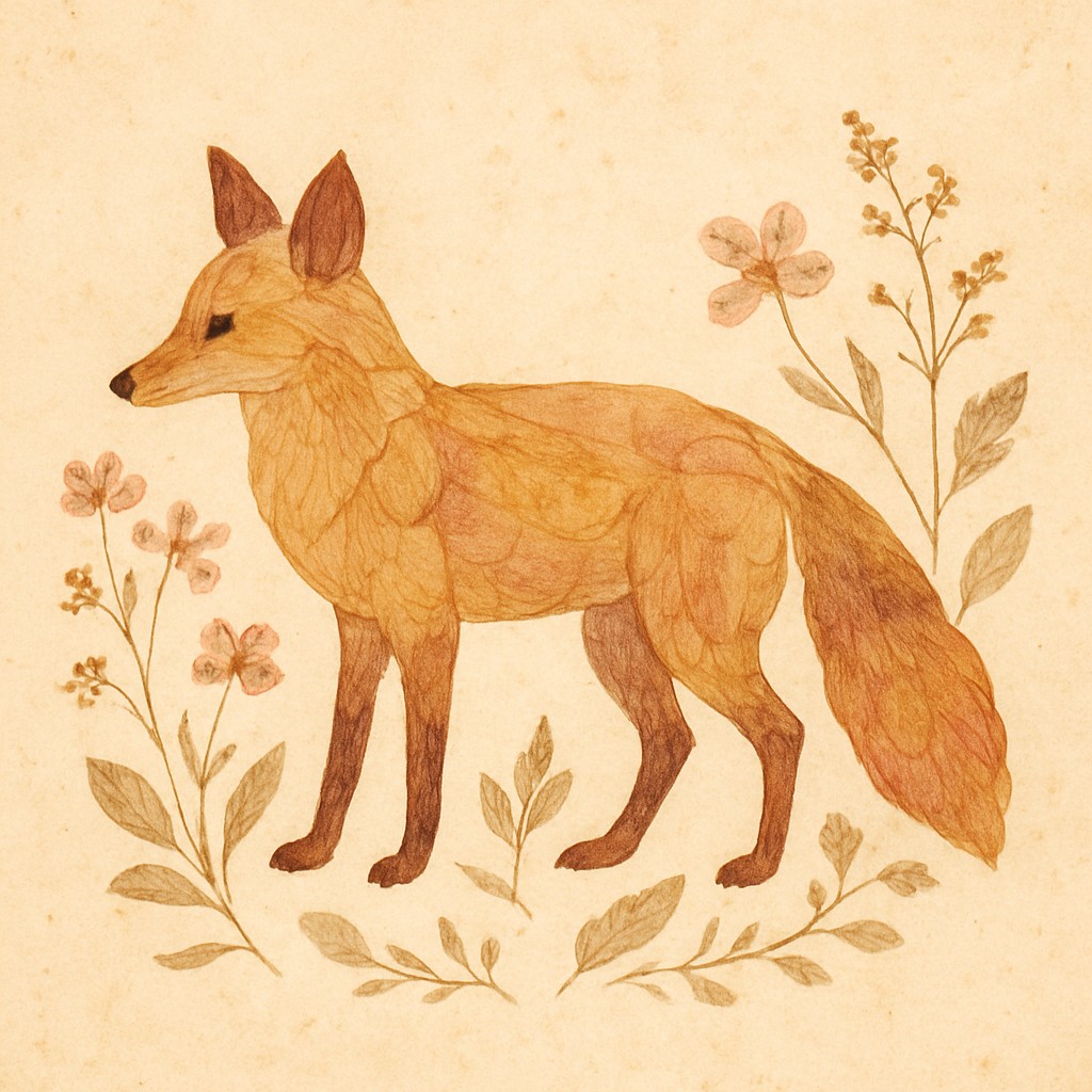 animal standing in natural pose