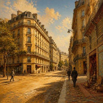 Orientalist Painting Style Style Transfer Example