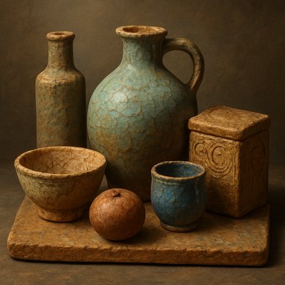 still life with everyday objects