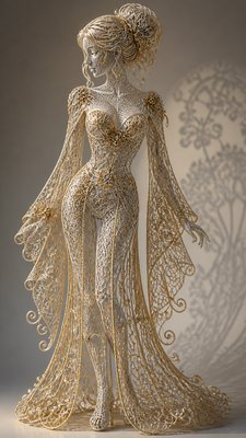 full-length portrait of an elegant figure