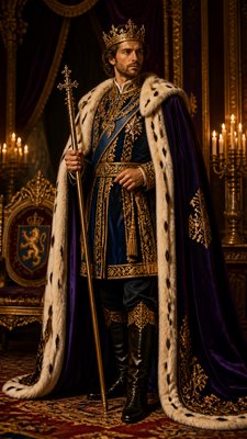 full-length portrait of an elegant figure
