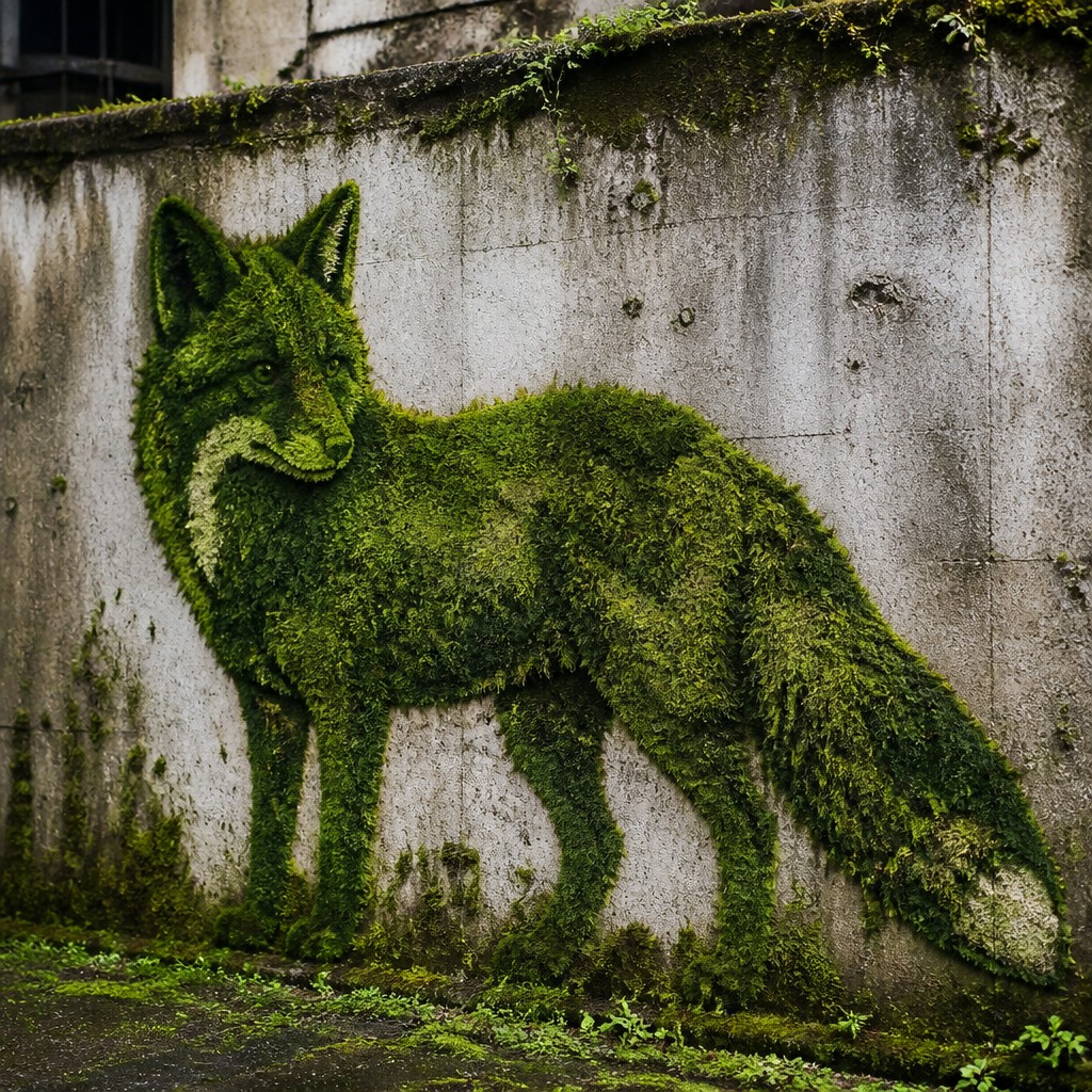 animal standing in natural pose