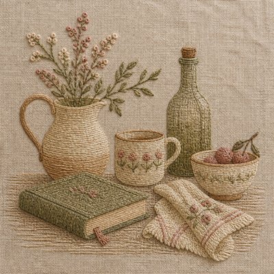 still life with everyday objects