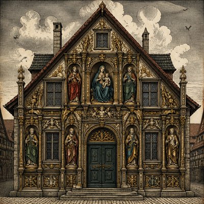 house with front view — Nuremberg Art Style