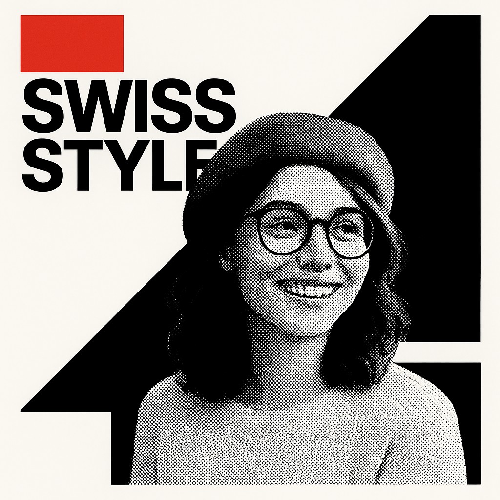 Swiss Style Poster Design Style Transfer Example