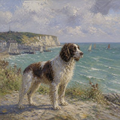animal standing in natural pose — Normandy Coast Art Style
