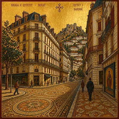 Albanian Art Style Style Transfer Example