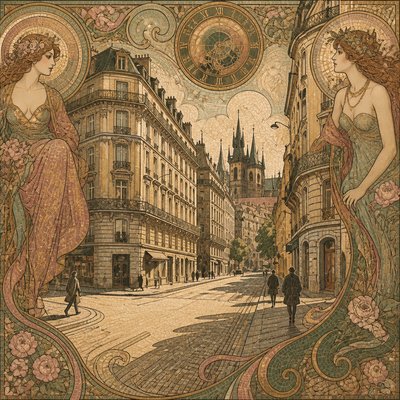 Czech Art Style Style Transfer Example