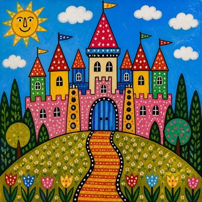 majestic castle on a hilltop