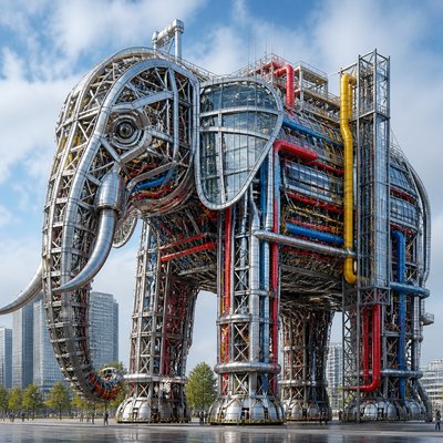 animal standing in natural pose — High-Tech Architecture