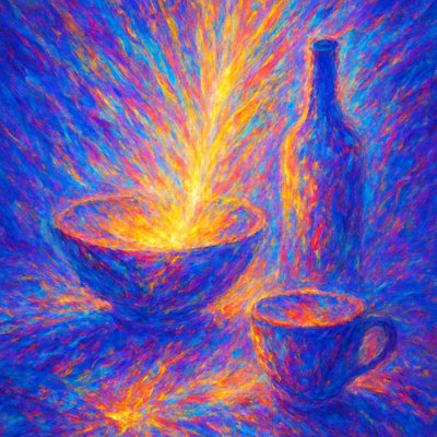 still life with everyday objects
