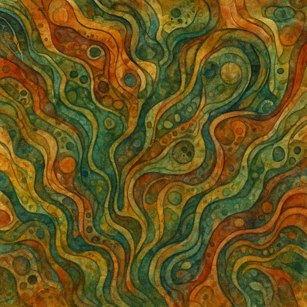 Abstract Nature Art Style Transfer Example