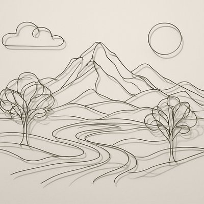 wide landscape with natural scenery