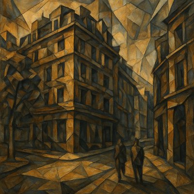 Sculptural Cubism Art Style Style Transfer Example
