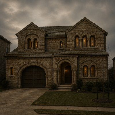 Romanesque Architecture Style Transfer Example