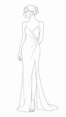 full-length portrait of an elegant figure