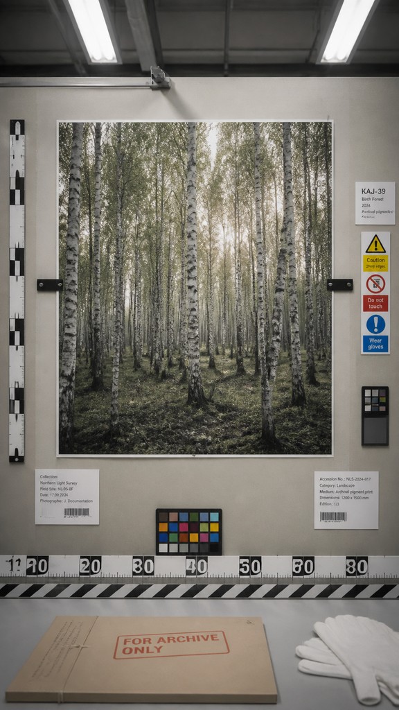 a serene birch forest in soft morning light, no people, no text