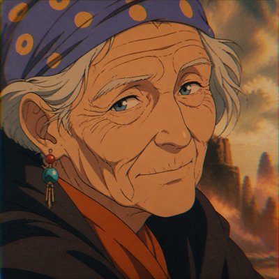 close-up portrait of an elderly person with expressive weathered features